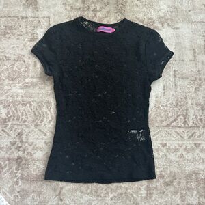 Edikted Black Lace Top